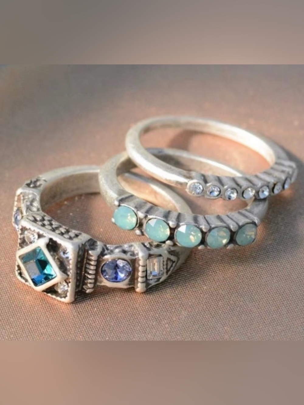 Boho Stacking Ring Set size 6 ✨ New
